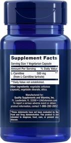 img 2 attached to 💊 L-Carnitine 500mg Supplement by Life Extension - Promotes Energy Production & Metabolism Boost for Healthy Aging & Cognitive Function - Non-GMO, Gluten-Free - 30 Vegetarian Capsules
