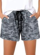 🩳 asvivid women's casual drawstring elastic waist summer shorts with pockets - sizes s to xl logo