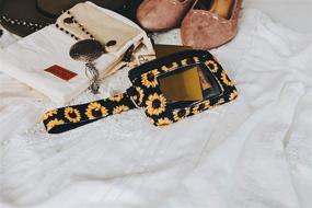 img 3 attached to 🌻 Daisy Lane Sunflower Neoprene Wristlet: Women's Handbags & Wallets