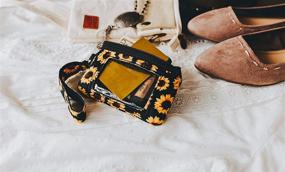 img 2 attached to 🌻 Daisy Lane Sunflower Neoprene Wristlet: Women's Handbags & Wallets