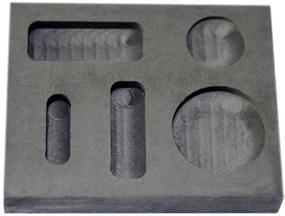img 2 attached to 🔥 Versatile Combo Graphite Ingot Mold Crucible - Ideal for Gold, Silver, and Nonferrous Metal Casting, Refining, and Jewelry Making (1/4 oz, 1/2 oz, 1 oz Ounce)