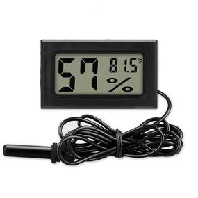 img 4 attached to 🌡️ Wale&Morn Mini Hygrometer Thermometer Meter: Digital LCD Monitor for Reptile Incubator Brooders, Garden, Greenhouse, Cellar, Fridge, Mason Jar