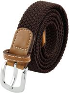 👗 squaregarden elastic braided leather stretch women's accessories: stylish & versatile belts for fashion-forward women logo