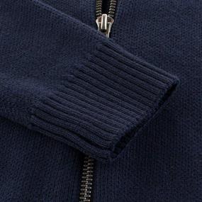 img 1 attached to Kids Full Zip Knitting Cardigan - Simplee Boys' Clothing