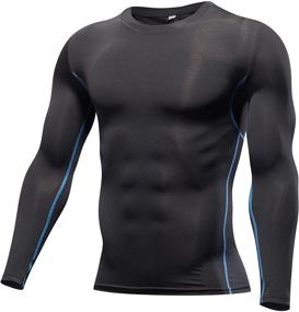 img 4 attached to Findci Running Fitness Basketball Compression Men's Clothing