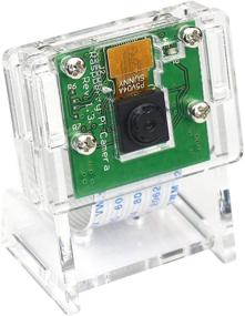 img 2 attached to 📸 Прозрачный кейс-держатель из акрила от Makeronics для камеры Raspberry Pi 5MP 1080P: надежная и стильная защита