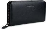 handcrafted leather wallet organizer for women - stylish handbag wallet combination logo