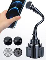 📱 enhanced 15in torras magnetic car cup holder phone mount - strong magnet power cell phone car mount stand for cupholder. compatible with iphone 11 pro/11/xs max/xs/8/7 &amp; samsung galaxy note and other devices. logo