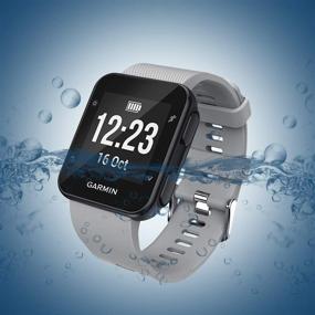 img 3 attached to Veezoom Band, Совместимая с Garmin Forerunner 35: Стильный Силиконовый Запасной Ремешок для Умных Часов Forerunner 35 - Множество Ярких Цветов с Элегантной Металлической Пряжкой