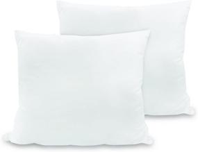 img 4 attached to BioPedic Luxurious Euro Square Pillows: 28-by-28 Inch, 2-Pack - Find Your Perfect Comfort!