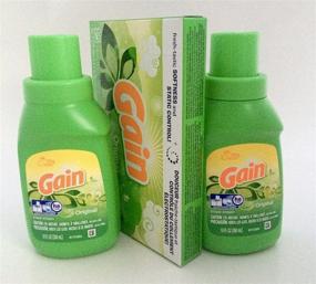 img 1 attached to 🧳 (2) ПОЛУЧИТЬ Оригинальный стиральный порошок Gain для путешествий, 10 унций, комплект из Гейн Кондиционера для белья, аромат "Оригинал", 15 штук