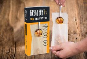 img 1 attached to ☕ Tiesta Tea - 100 Count Loose Leaf Tea Filters, Disposable Infuser, 100% Natural Unbleached Paper, Steep Hot Tea, Iced Tea & Coffee, Eco-Friendly, Single Serve Filter for Cup, Empty Tea Bags