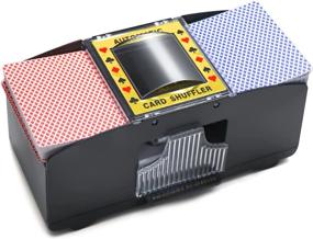 img 4 attached to 🃏 Efficient Homwom Automatic Card Shuffler: Perfect for UNO, Texas Hold'em, Poker, Home Card Games, Blackjack - Battery Operated Electric Poker Shuffling Machine