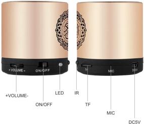 img 3 attached to 🔊 Портативный Коран-говорящий MP3-плеер Siruiku с картой памяти 8 ГБ, FM-радио, переводчиком Корана, функцией USB-зарядки – возможность управления с помощью пульта дистанционного управления