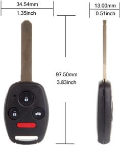 img 1 attached to 🔑 ECCPP Неразделанная пульта дистанционного управления с частотой 313,8 МГц для Honda Accord CR-V и Element - набор из 2