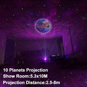 img 1 attached to 🌌 Magical Galaxy Projector: Transform Your Living Room Ceiling with Music, Nebula and Multiple Star Lights. Perfect Bedroom Ambiance, Stunning Valentines Day Decor & Home Planetarium Experience