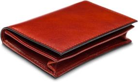 img 2 attached to 🧳 Bosca Leather Collection Gusseted Card Black: Premium Wallets, Card Cases & Money Organizers for Men