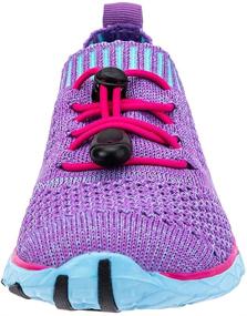 img 2 attached to 👟 Stylish and Comfortable ALEADER Walking Sneakers: Lightweight Purple Shoes for Girls