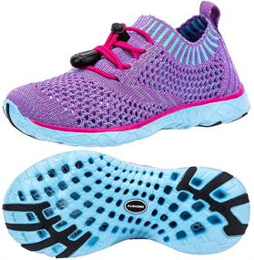 img 3 attached to 👟 Stylish and Comfortable ALEADER Walking Sneakers: Lightweight Purple Shoes for Girls