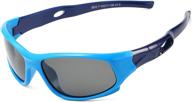🕶️ premium azorb sports polarized kids sunglasses - flexible tpee rubber frame for children age 3-10 logo