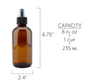 img 2 attached to Cornucopia 8 Ounce Atomizer Spritzers Aromatherapy