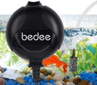🐠 bedee aquarium air pump: silent & efficient oxygen pump for 1-15 gallon fish tanks with air stone & silicone tube logo