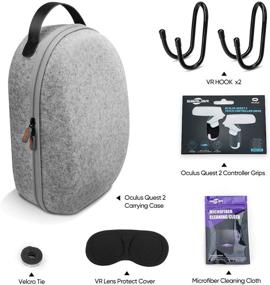 img 2 attached to 🎮 SARLAR Design Hard Carrying Case: Ultimate Protection for Oculus Quest 2/Elite Strap Edition/Quest VR Headset and Touch Controllers
