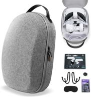 🎮 sarlar design hard carrying case: ultimate protection for oculus quest 2/elite strap edition/quest vr headset and touch controllers logo