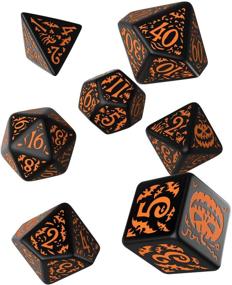 img 2 attached to 🎃 Black and Orange Halloween Pumpkin Dice