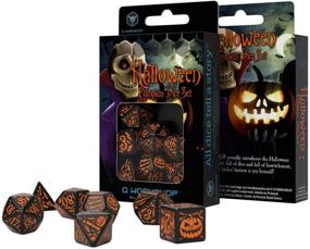 img 1 attached to 🎃 Black and Orange Halloween Pumpkin Dice