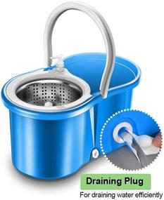 img 2 attached to Simpli-Magic Blue Spin Mop with 4 Included Heads - Basic Version