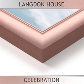 img 3 attached to 🖼️ Stylish Langdon House 8x10 Rose Gold Picture Frames: 3 Pack Photo Frames, Contemporary Glam Design, Wall Mount or Table Top, Celebration Collection