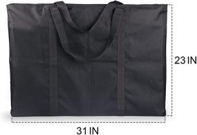 img 1 attached to 🎨 Рюкзак Dacron Jjring для переноски портфеля с искусством: 23x31" черный чехол для хранения плакатов, эскизов и рисования - с высоким рейтингом.