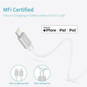 img 1 attached to ⚡️ Быстрая автомобильная зарядка Meagoes USB C 20W PD Rapid - совместима с Apple iPhone 13/12/Pro Max/Mini/11/XS/XR/X/8 Plus/SE/iPad Mini 5/Air 3 - в комплекте 3,3 фута кабеля MFi Certified Type C to Lightning.