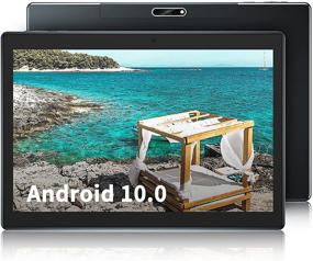 img 4 attached to Планшет на базе Android 10.0 с экраном 10 дюймов, 32 ГБ памяти, задней камерой 5 Мп, четырехъядерным процессором 1,6 ГГц, Wi-Fi, Bluetooth, HD-сенсорным экраном - сертифицирован Google (черный)