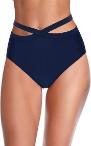 img 4 attached to 👙 Hilor Women's High-waisted Bikini Tankini Swimwear for Women - Fashionable Clothing