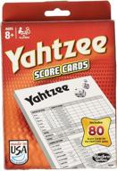 🎲 enhance your yahtzee gameplay with hasbro 06100 yahtzee score cards logo