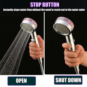 img 3 attached to 💦 Turbocharged Propeller Driven Handheld Shower Head - Superior High Pressure and 360° Rotation for Ultimate Showering Experience