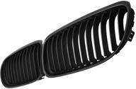 левые и правые матово-черные передние решётки "kidney grille" для моделей e90 e91 323i 325i 328i 330i 335i lci facelift 2009-2011. логотип