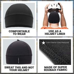 img 1 attached to 🧢 GearTOP Skull Cap: Ultimate Sweat-Wicking Beanie for Men & Women - Ideal for Sports, Work & Outdoor Activities (Cool Black)