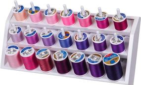 img 4 attached to 🧵 ArtBin 6820AG Thread Storage Tray: Organize Your Sewing & Craft Threads with Ease (Holds 21 Spools, White)