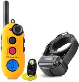 img 4 attached to 🐶 Premium Dog Training Bundle: E-Collar EZ-900 - 1/2 Mile Remote Waterproof Trainer + PetsTEK Dog Clicker Training Kit