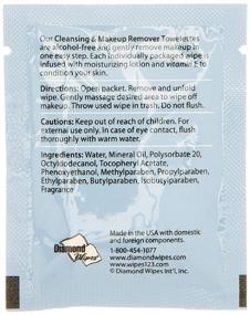 img 1 attached to Revitalize and Refresh: Vitamin E Cleansing and Makeup Remover Wipes, 25 Pack in Organza Bag