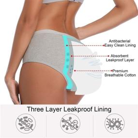 img 3 attached to Breathable Leakproof Period Panties Medium Women's Clothing in Lingerie, Sleep & Lounge