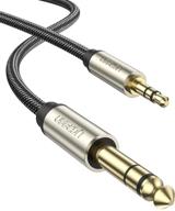 🎧 ugreen 6.35mm 1/4 male to 3.5mm 1/8 male trs stereo audio cable – zinc alloy housing, nylon braid – compatible with ipod, laptop, home theater devices, amplifiers – 6ft length logo