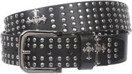 riveted chritian religious studded leather men's accessories logo