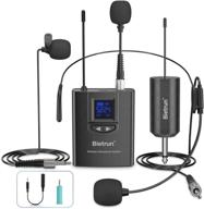 bietrun microphone system: ultimate uhf 165ft range for iphone, dslr, pa speaker, youtube recording logo