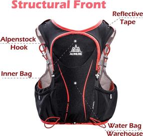 img 2 attached to 🎒 TRIWONDER Hydration Pack Backpack Lightweight Marathoner Running Race Hydration Vest Water Pack – Deluxe Version