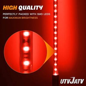 img 2 attached to UTVJATV 3FT LED Whip Red Lights Водонепроницаемая антенна безопасности с флагштоком с флагом для Can-Am Maverick X3 Багги для песчаных дюн UTV ATV 2020 Polaris RZR XP 4X4 Внедорожный грузовик 4 колеса - 1 шт.