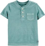 👕 oshkosh b'gosh boys' pocket henley - stylish and practical shirts for boys logo